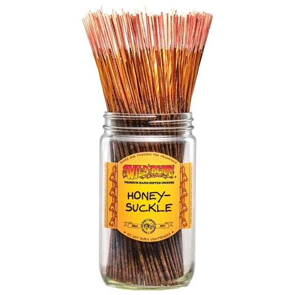Wild Berry Incense Traditional 11" - Honeysuckle - 20 Sticks - USA Wildberry