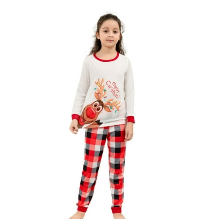 

Christmas Parent-child Family Set Home Printed CHRISTMAS PAJAMAS Two-piece Set