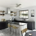 thumbnail image 2 of Hunter 52 inch Indoor Ceiling Fan No Light - Modern Ceiling Fan without Light, 3 Blades, Low Profile Mount, For Bedroom, Living Room, or Kitchen, Wall Control - Presto 52409, Matte Nickel, 2 of 16