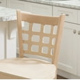thumbnail image 4 of Linon Neville Square 24" Mid Back Counter Stools, Unfinished, Set of 2, 4 of 14