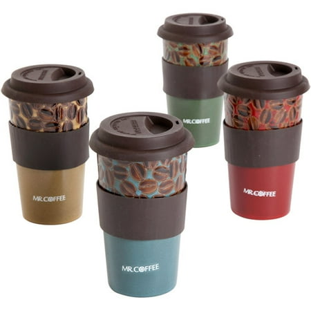 Mr Coffee Cafe Plush 16 Oz Travel Mugs With Lid And Sleeve Set Mr Coffee Cafe Plush 16 Oz Travel Mugs With Lid And Sleeve Set Of 4