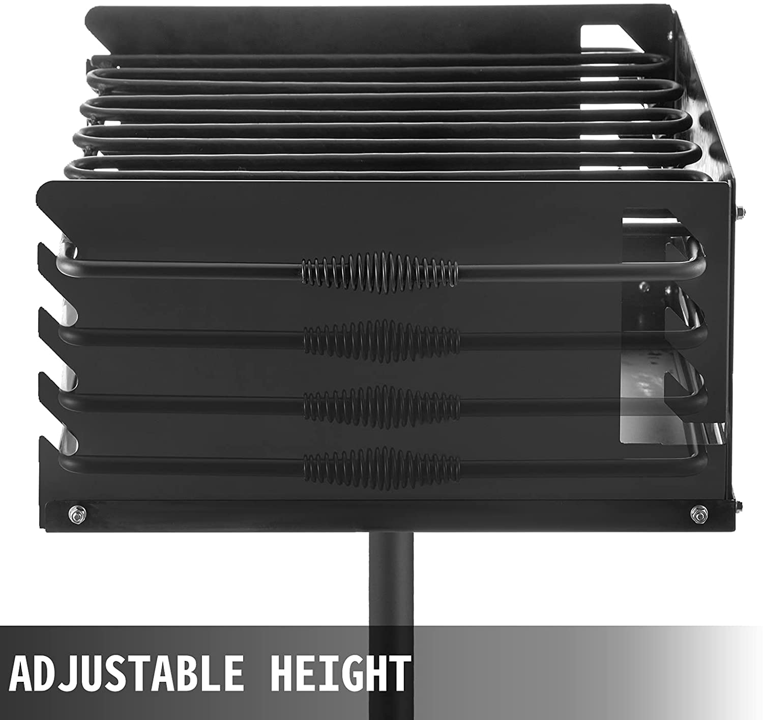 VEVOR Outdoor Park Style Grill 20x14 inch with Base Plate Park Style Charcoal Grill Carbon Steel Park Style BBQ Grill Adjustable Park Charcoal Grill Stainless Steel Grate Outdoor Park Grill - image 4 of 9