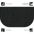 thumbnail image 5 of Mainstays Anti-Fatigue Comfort Mate D Shaped Kitchen Mat; Black, 18”x 30”, 5 of 5