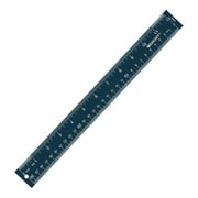 Westcott 12" Acrylic Ruler, Metric, Imperial, Navy, 0.07 lbs., HIgh School Level, 1-each