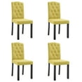 thumbnail image 6 of vidaXL Dining Chairs Accent Side Chair with Solid Wood Legs for Kitchen Fabric, 6 of 147