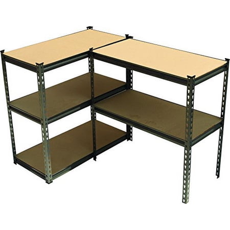 5 Layer Black Steel Storage Rack Boltless Shelving Unit Tier Layer Height Adjustable Shelf Organizer 36" W x 18" D x 72" H