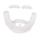 thumbnail image 3 of Accesorios para barba postiza DIY: disfraz de vello facial falso novedoso para mascarada de Halloween blanco, 3 of 9
