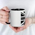 thumbnail image 5 of CafePress - Union Jack Black And White Mugs - 11 oz Ceramic Mug - Novelty Coffee Tea Cup, 5 of 6