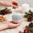 thumbnail image 4 of Adornos Navideños SHareconn 12 piezas de Terciopelo con Brillo 8 cm, 4 of 8