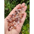 thumbnail image 3 of 2 oz Lot Natural Semi Tumbled Fire Quartz Gemstone Chips, Fire Quartz Crushed Mini Crystals, Undrilled Crystal Chips (Fire Quartz), 3 of 9