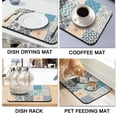 thumbnail image 4 of Experience Superior Drying with 19.5x12in Mexican Coffee Mat Super Absorbent Diatom Mud Dish Pad Coffee Mat Perfect Kitchen Gadget for Every Modern Counter, 4 of 7
