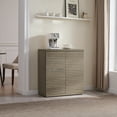 thumbnail image 2 of Surmoby 30.9" Wide Mid Century Modern Sideboard Buffet Cabinet with Adjustable Shelves & Pop-Up Door, Fluted Media Consle Bar Cabinet for Living Room & Dining Room, Gray Alder, 2 of 11