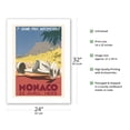 thumbnail image 2 of 7th Grand Prix Monaco 1935 - Formula One Auto Racing - Vintage Car Racing Poster by Géo Ham (Georges Hamel) - Fine Art Matte Paper Print (Unframed) 24x32in, 2 of 4
