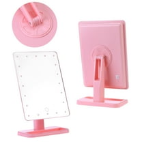 MUSEYA Light Filling Makeup Mirror Portable Round Pink 1Set