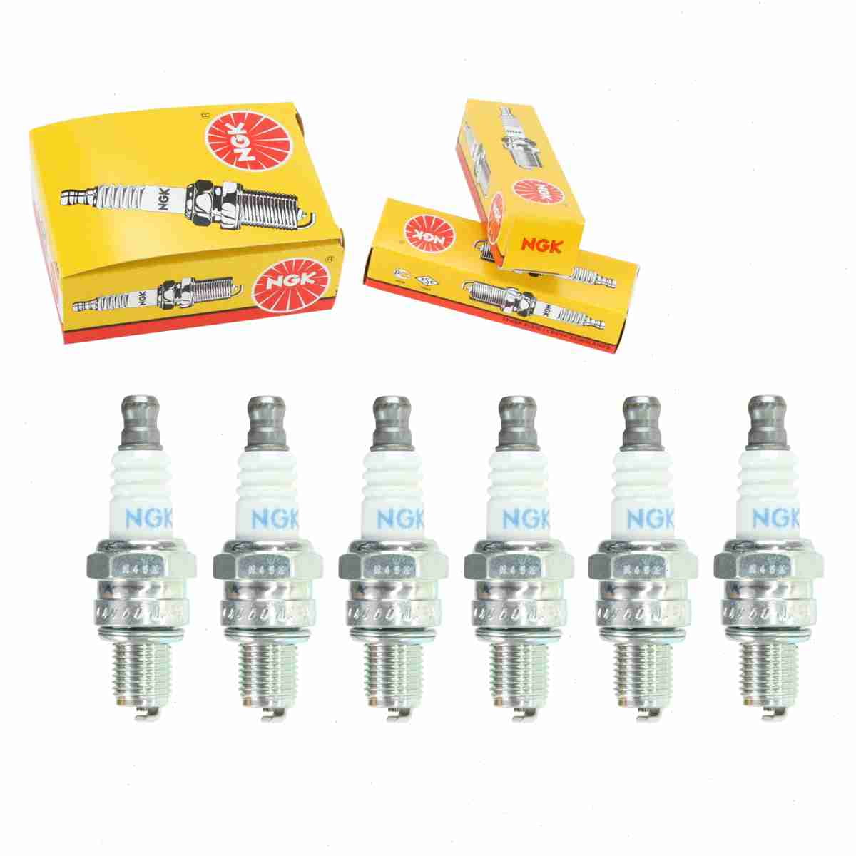 6 pc NGK 7599 Standard Spark Plugs for 31915-Z0H-003 965 E3.24 RZ7C UFR7EC USR7AC Ignition Wire Secondary