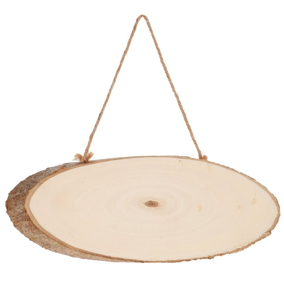 BERTDOMD Oval Unfinished Wood Sign Plaque Decor, Blank Wood Board for Painting, Crafting, Home Decoration