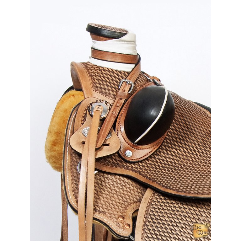 95IB Hilason Western Roping Breast Collar Double PlyÂ Light Tan