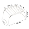 thumbnail image 2 of 1PC Foldable Barbecue Rack And Baking Rack For Grill Portable Outdoor Picnics Grill Camping Barbeque Folding Cooking Camping & Hiking Silver, 2 of 8