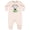 Natural Heather, variant on Daddy's Little Caddy Cute Golf Ball Baby Fleece Romper