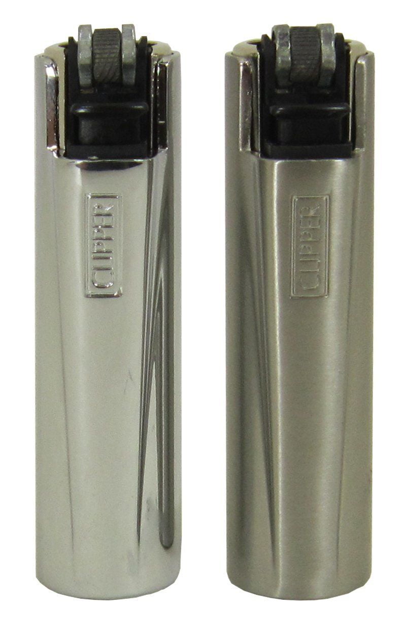 Bundle 2 Items Clipper Chrome Mini Lighter