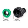 thumbnail image 4 of riego acuario jardineria accesorios conector manguera Manguera de riego de jardín, goma con conector rápido ABS de 1/2 pulgadas, doble macho, adaptador de articulación, conjunto de extensor para tubo, 4 of 5