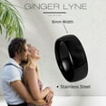 thumbnail image 5 of 6mm Stainless Steel Wedding Band Ring Women Men Ginger Lyne Collection, 5 of 7