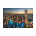 thumbnail image 3 of Dubai Night Skyline Canvas Artwork Breathtaking Stunning Cityscape for Home Decor Ready to Hang, 3 of 18