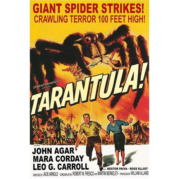 Vintage Science Fiction Horror Movie Poster Tarantula