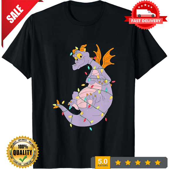 Funny Cute Figment Lights Christmas Lover Animals Lover Tee T-Shirt, ULTRA LIMITED-TH70512