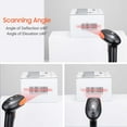 thumbnail image 3 of Tera Laser 1D USB Wired Barcode Scanner with Adjustable Stand Model 6900, 3 of 8