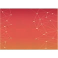 thumbnail image 1 of Ahgly Company Tapis d'Intérieur Lavables en Machine, Rectangle Transitionnel Orange Vif, 6' x 9', 1 of 7