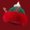 Red, variant on Santa Hats Winter Christmas Red Hat Women's Antlers Knitted Hat With Velvet Warm Ear Protection Hat