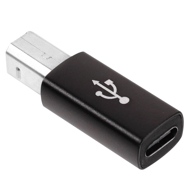 Adaptador de conversión de metal tipo C hembra a macho para impresoras Adaptador tipo C a USB