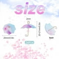 thumbnail image 2 of Acrylic Pendants with Golden Plated Brass Loops and ABS Plastic Imitation Pearl Umbrella Cornflower Blue 20~21x20x20mm Hole: 1.6mm 24pcs/box, 2 of 9
