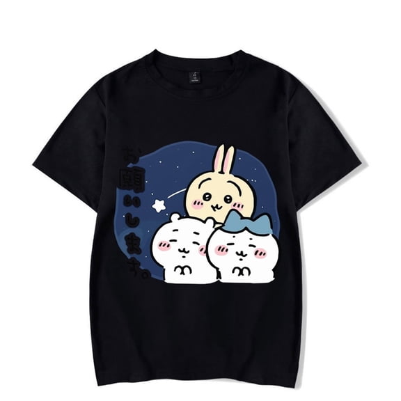 Chiikawa Merch T-shirt Women Men Casual Short Sleeve Printed Fashion Summer Tops Tee