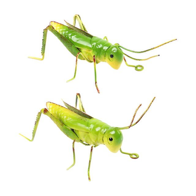 2 Pcs Outdoor Statues Wall Art Garden Ant Art Locust Lawn Ornament Grasshopper Figurine Ant Indoor Wall Decor