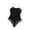 N0-Black, variant on Hellosay One Piece Swimsuits for Teens Ruched Swimwear Padded Side Drawstring Beachwear Beach Bathing Suit Size 7-16