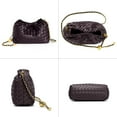 thumbnail image 3 of Omlopp Woven Women's Crossbody Bag & Evening Purse, Trendy Dumpling Clutch & Hobo Cloud Shoulder Bag Trendy Dumpling Clutch, 3 of 8
