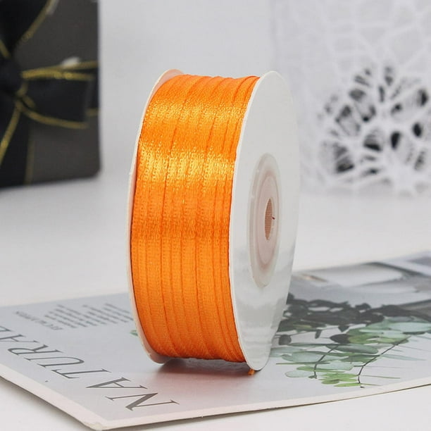 Solid Color Orange Satin Ribbon, 1-1/2 Inches x 25 Yards Fabric Satin Ribbon  for Gift Wrapping, Crafts, Hair Bows Making, Wreath, Wedding Party  Decoration and Other Sewing Projects : : Home & Kitchen
