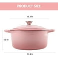 thumbnail image 3 of 3 Quart Enameled Cast Iron Dutch Oven Pot with Lid, Oven Safe up to 550° F & Dishwasher Safe, Sturdy Dutch Oven Cookware, 3 of 8
