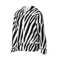 thumbnail image 2 of Kll Zebra Print Men'S Women’s Upf 50+ Sun Protection Outdoor Hoodie Jacket Long Sleeve Fishing Hiking Performance Shirt- Large, 2 of 8