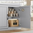 thumbnail image 4 of Hiphuta 63"Extended Wide Large Buffet Cabinet with 2 Drawers, Modern Coffee Bar Sideboard with Dusty-proof Base for Living Room and Entryway, Gray, 4 of 7
