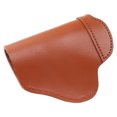 thumbnail image 2 of Bolsa de transporte con cinturilla Bolsa de cuero portátil con banda para el vientre Peso ligero para caminar Viajes Ciclismo Marrón, 2 of 10