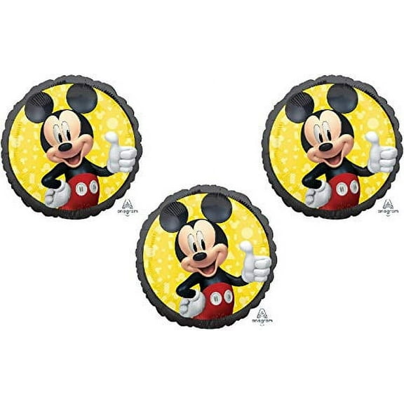 Mickey Mouse Forever (3) Happy Birthday Mylar Balloons Party Decoration