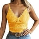 thumbnail image 1 of Gibobby arnés para mujer Lencería de talla grande, chaleco, sujetador, camisola inalámbrica, ropa interior corta con cuello en V, ropa interior Sexy para mujer(Amarillo, S), 1 of 5