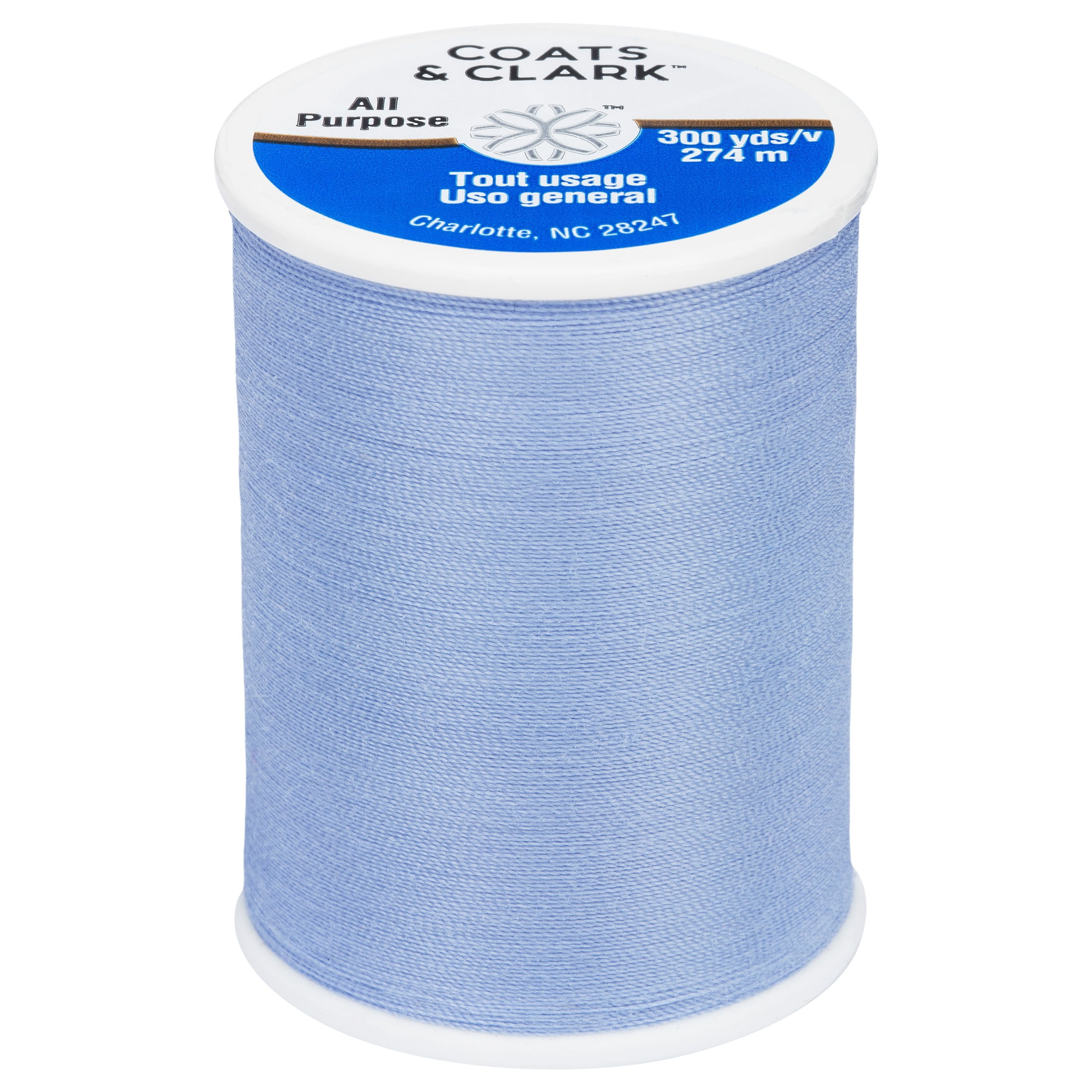 (3 pack) Coats & Clark All Purpose Blue Bonnet Polyester Thread, 300 Yards