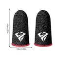 thumbnail image 4 of Sidaley 10 piezas Gaming Fingertip mangas antideslizantes guantes de pantalla táctil a prueba de aceite antihuellas cubiertas ultrafinas rojo Type3 NO3, 4 of 6