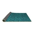 thumbnail image 2 of Ahgly Company Indoor Rectangle Abstract Turquoise Blue Modern Area Rugs, 7' x 9', 2 of 4