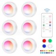 thumbnail image 1 of LED spotlight set - 6 lights 2 practical remote controls, 1 of 4