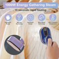 thumbnail image 3 of Portable Fabric Steamers: Mini Electric Steam Ironing Machine for Quick Crease Eradication, 3 of 5